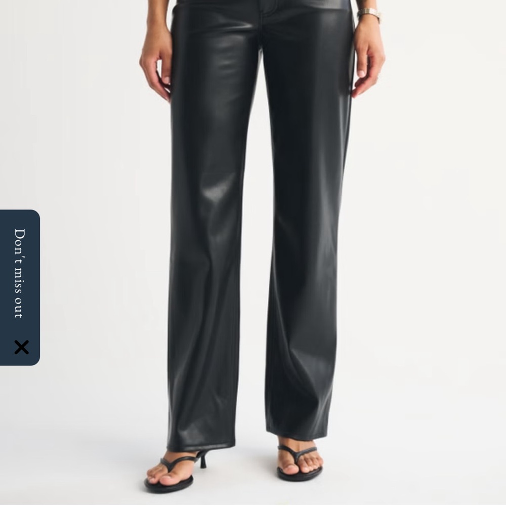 Abercrombie & Fitch Black High Rise Pants